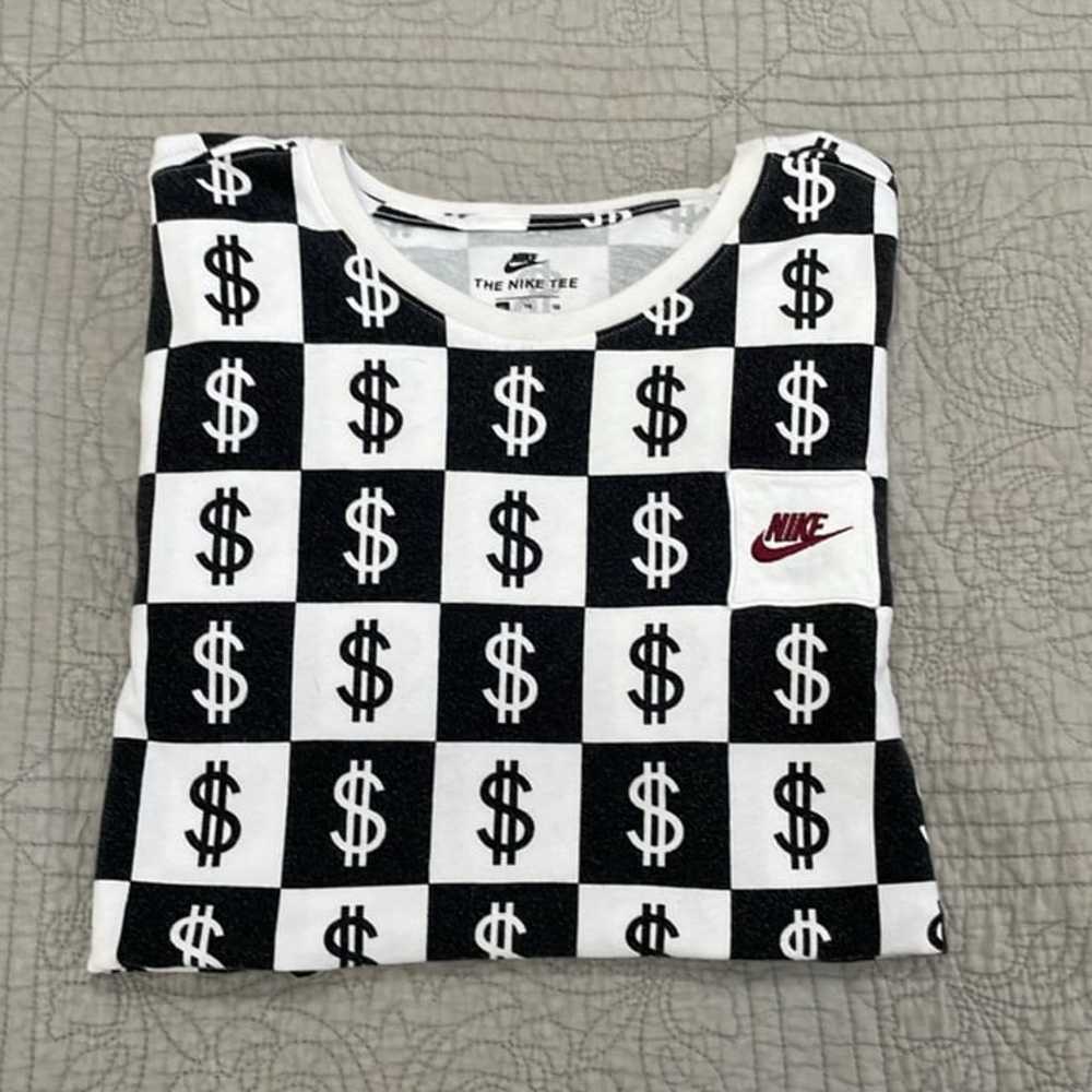 Unisex The Nike Tee Long Sleeve Dollar Sign $ Pat… - image 1