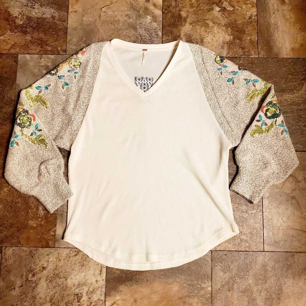 Free People Better Together Tee Thermal Tunic Top… - image 1