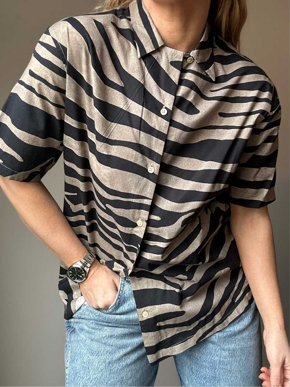 All Saints Zebra Shirt - image 1