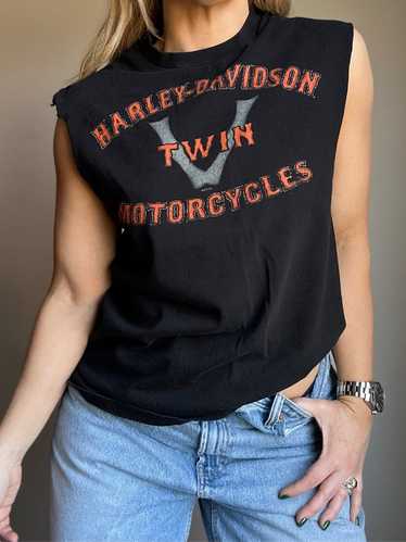 Vintage Harley Davidson Cutoff Tank - image 1