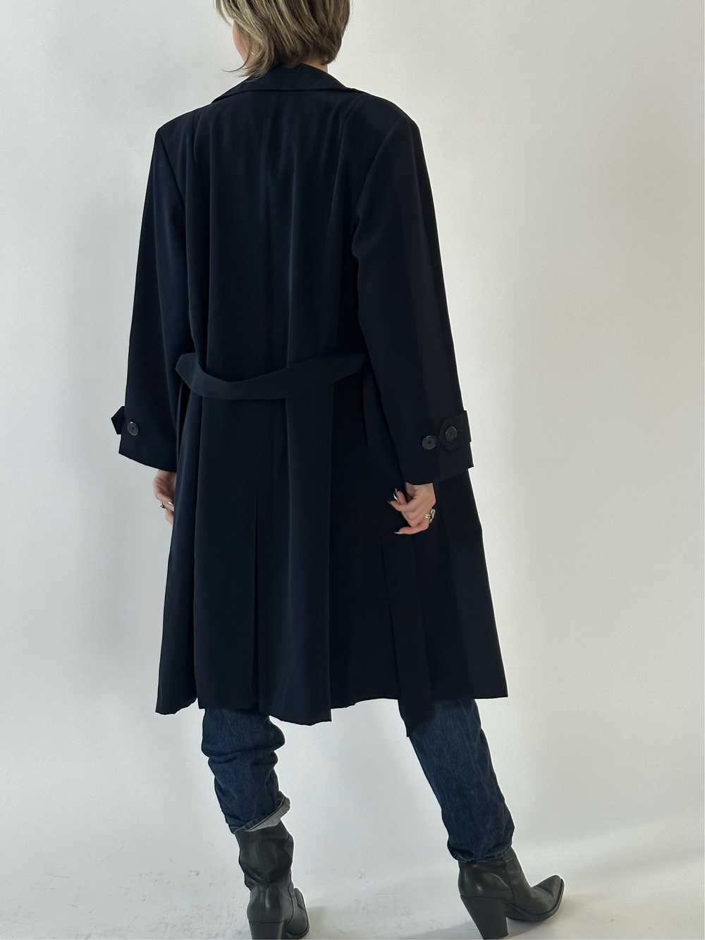 Vintage Navy Petite Trench - image 6
