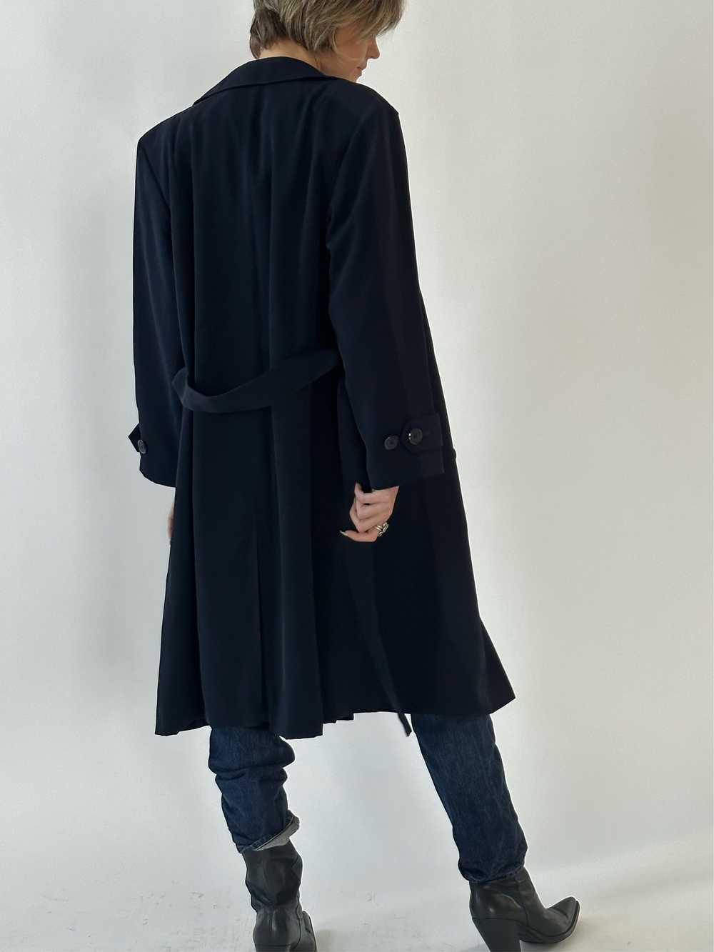 Vintage Navy Petite Trench - image 7