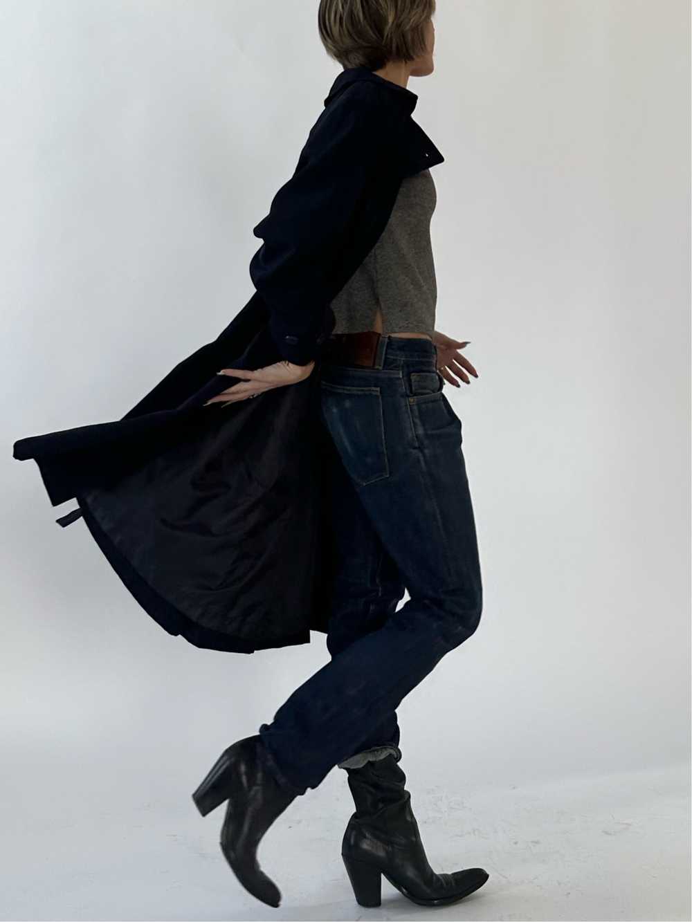 Vintage Navy Petite Trench - image 9