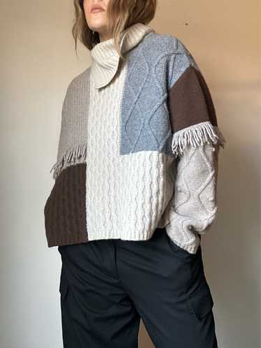 Max Mara Wool Colorblock Sweater - image 1