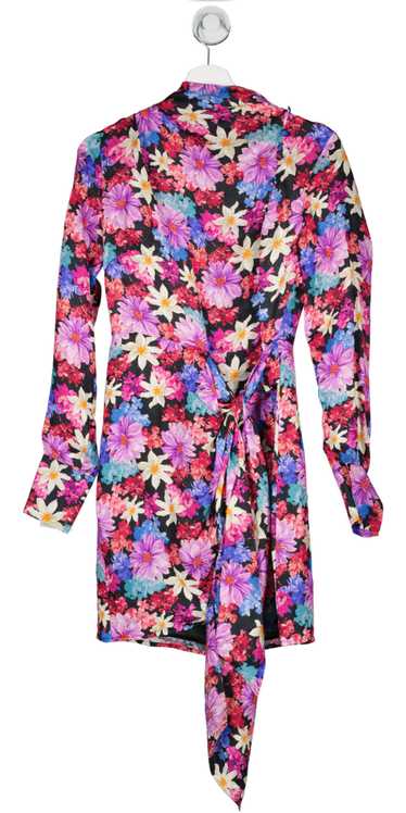 Pinko Multicoloured Floral Print Wrap Mini Dress U