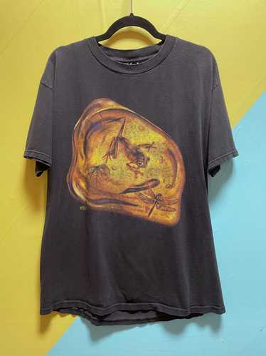 1990S BOXY FROZEN IN TIME FROG IN AMBER GRAPHIC T-