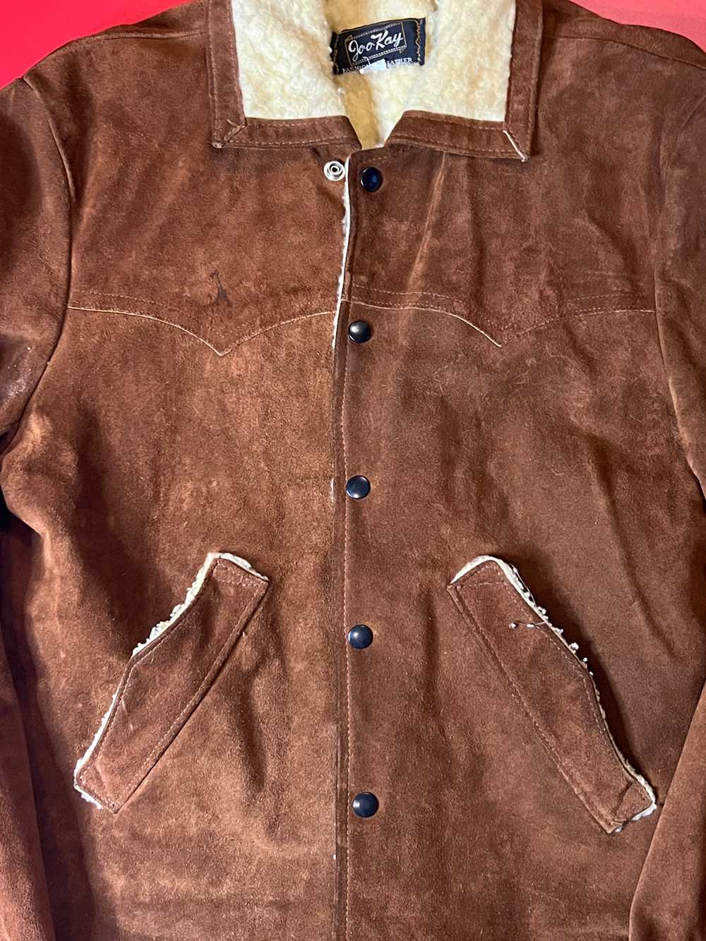 70’s Suede Sherpa - image 2