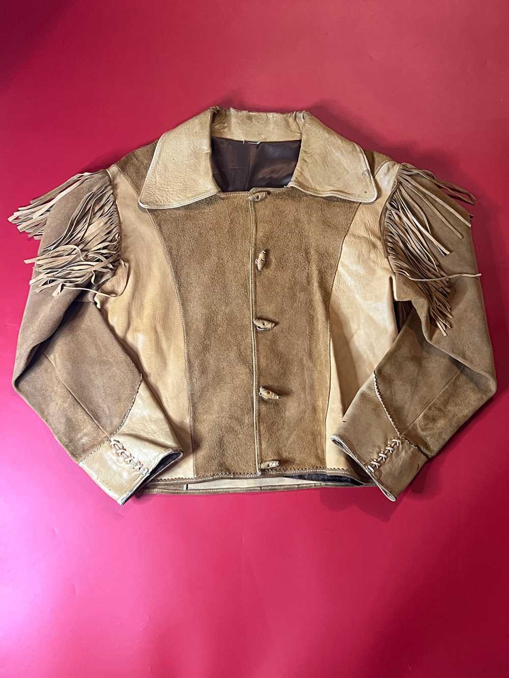 70’s Fringed Leather Jacket - image 1