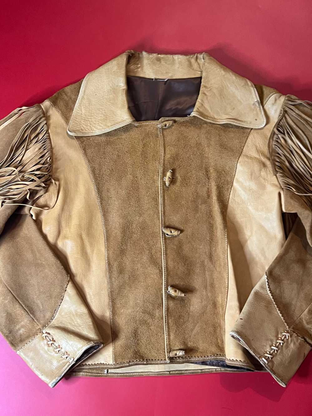 70’s Fringed Leather Jacket - image 2