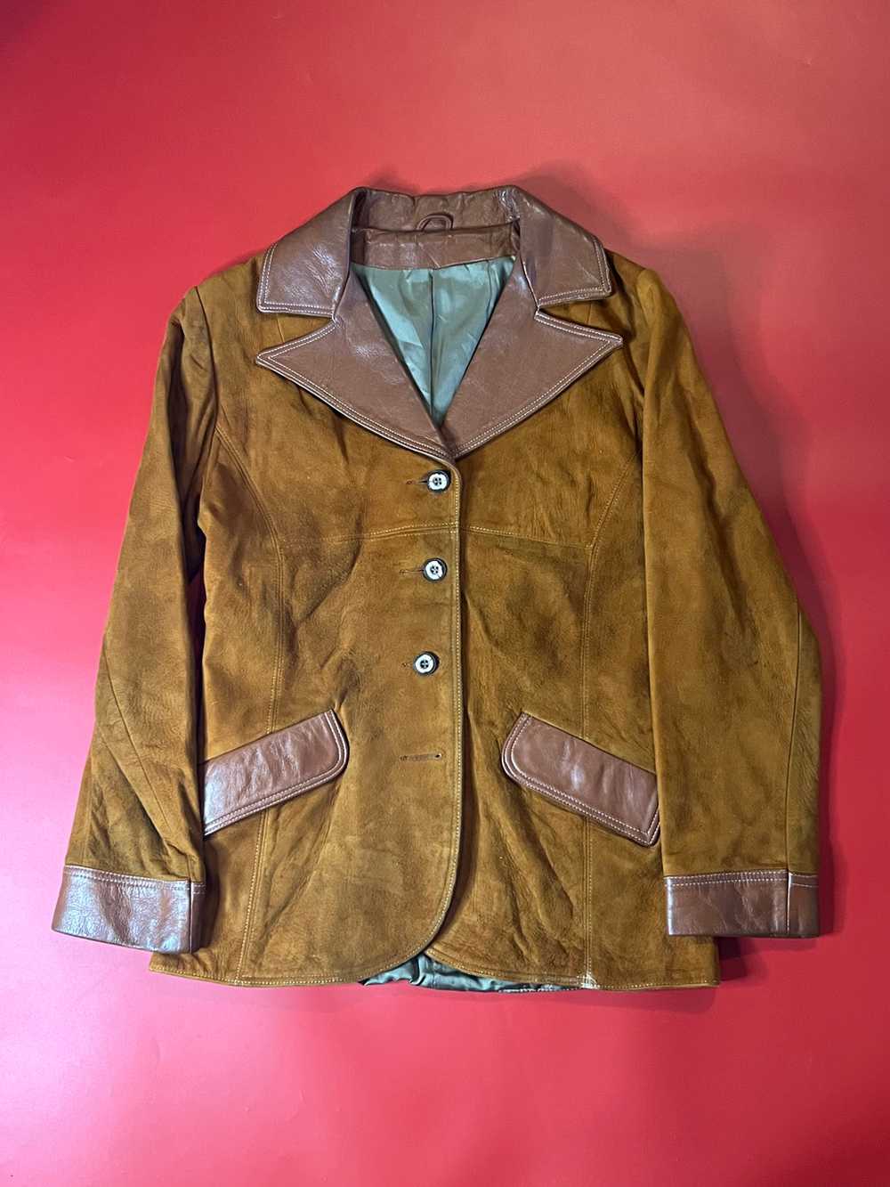 70’s Brown Leather Jacket - image 1