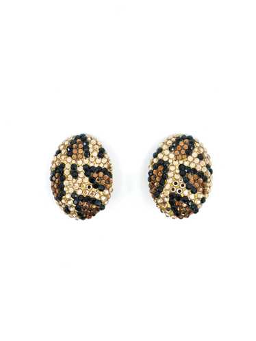 Richard Kerr Crystal Leopard Earrings