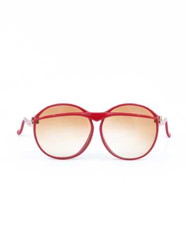 Charles Jourdan Red Framed Split Lens Sunglasses