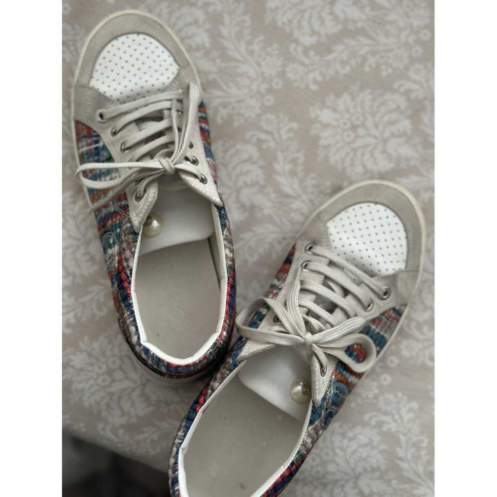 Chanel Boy tweed trainers - image 10