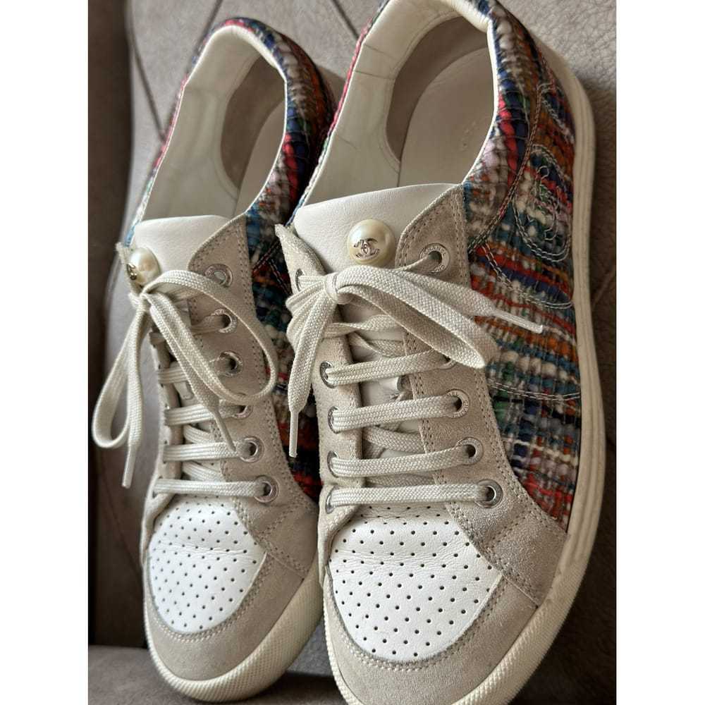 Chanel Boy tweed trainers - image 8