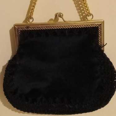 Italian vintage gold chain clutch - image 1