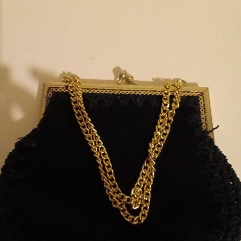 Italian vintage gold chain clutch - image 4