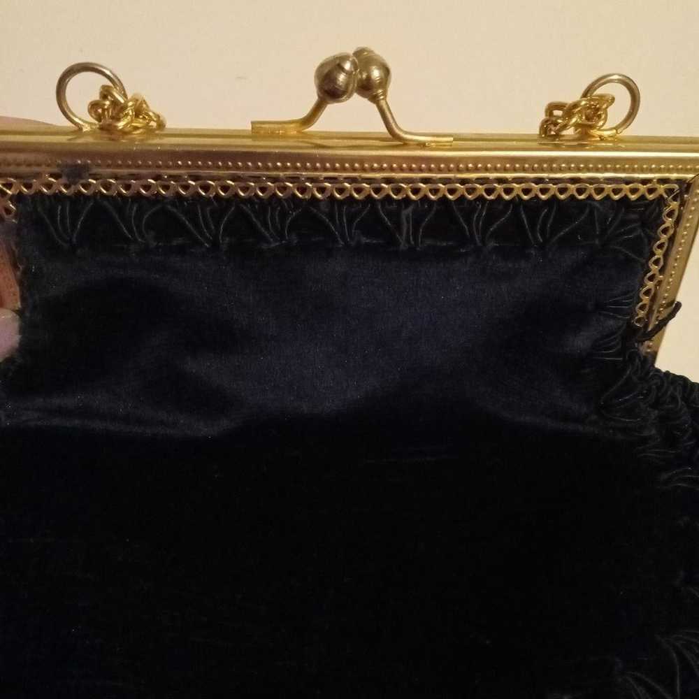 Italian vintage gold chain clutch - image 5