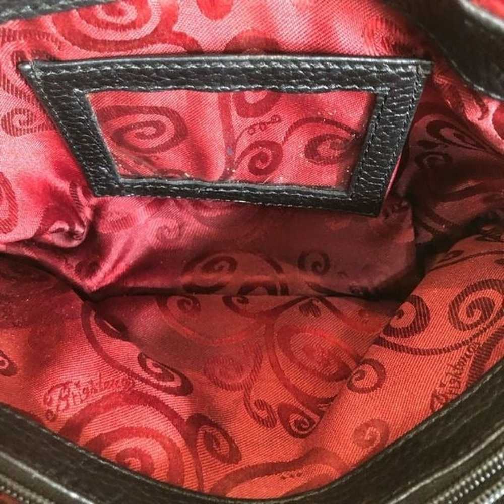 BRIGHTON - Vintage Rose Mini Bag in Black Pebbled… - image 6