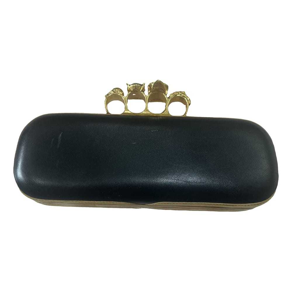 Alexander McQueen Knuckle leather clutch bag - image 1