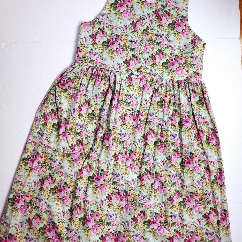 Dogwood Lane Floral Dress Jumper Cottagecore Coun… - image 8