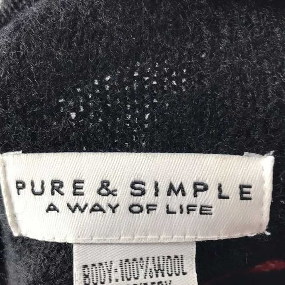 Pure & Simple Way of Life Full Zip Wool Cardigan … - image 2