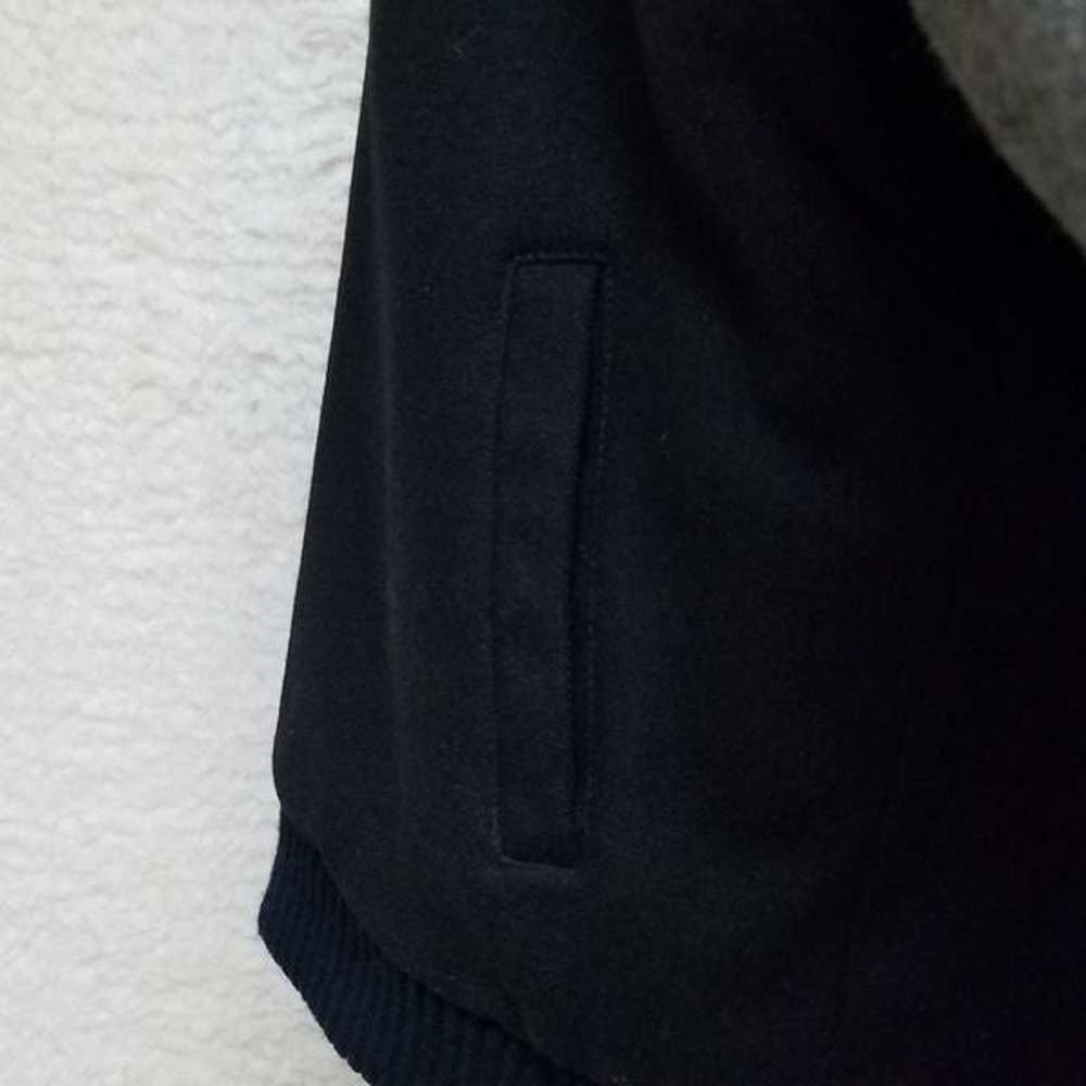Vintage 80s Horizon Outerwear Black Gray Wool Fil… - image 10