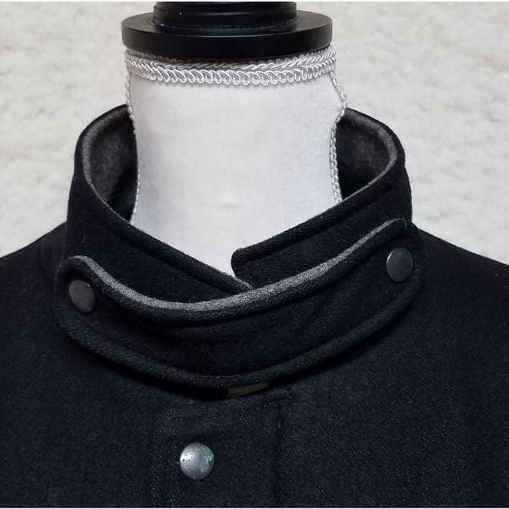 Vintage 80s Horizon Outerwear Black Gray Wool Fil… - image 11