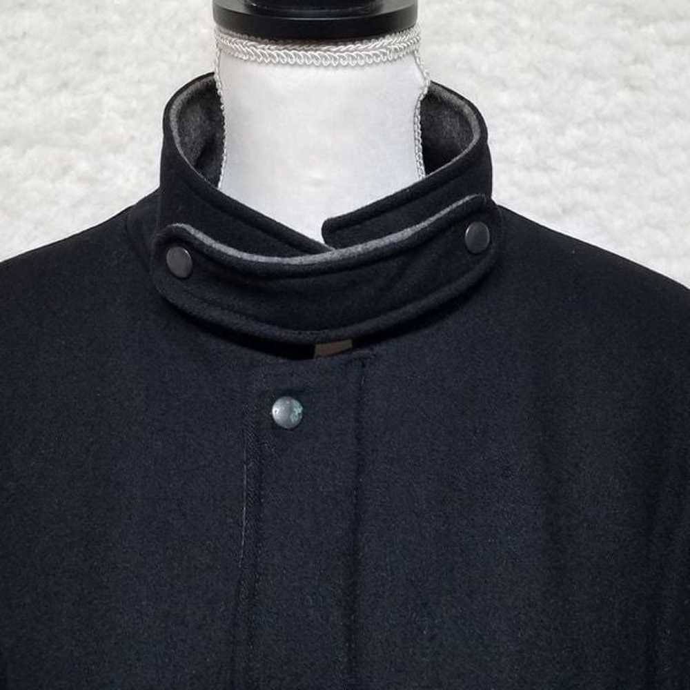 Vintage 80s Horizon Outerwear Black Gray Wool Fil… - image 7