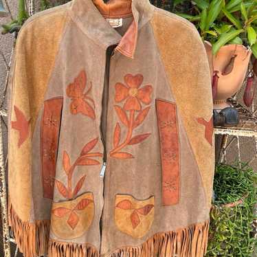 Jacket vintage hippy poncho - image 1
