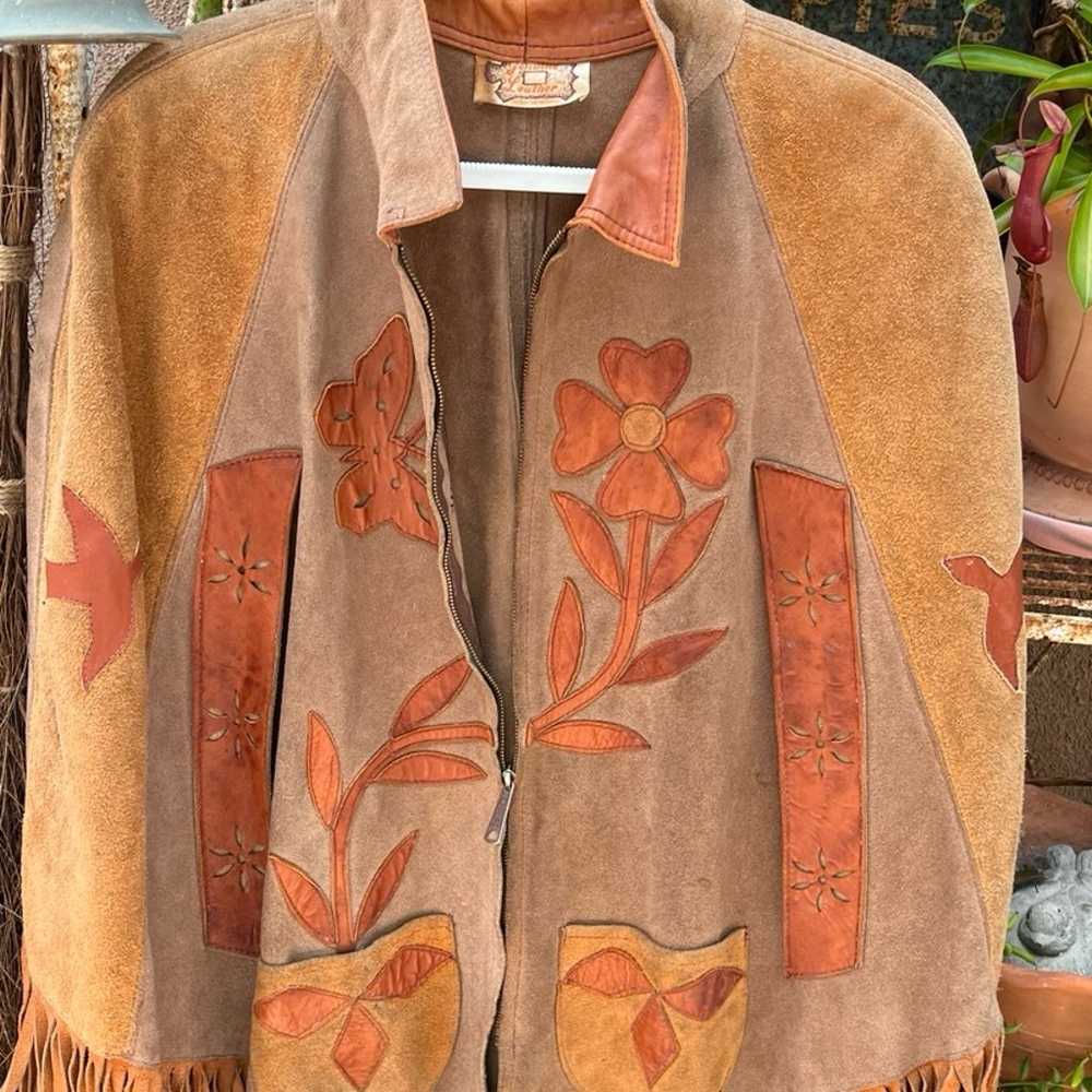 Jacket vintage hippy poncho - image 2