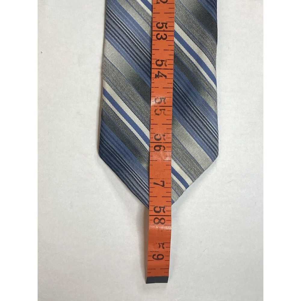 1960's Vintage Wembley Men’s Necktie Tie Blue,Whi… - image 10