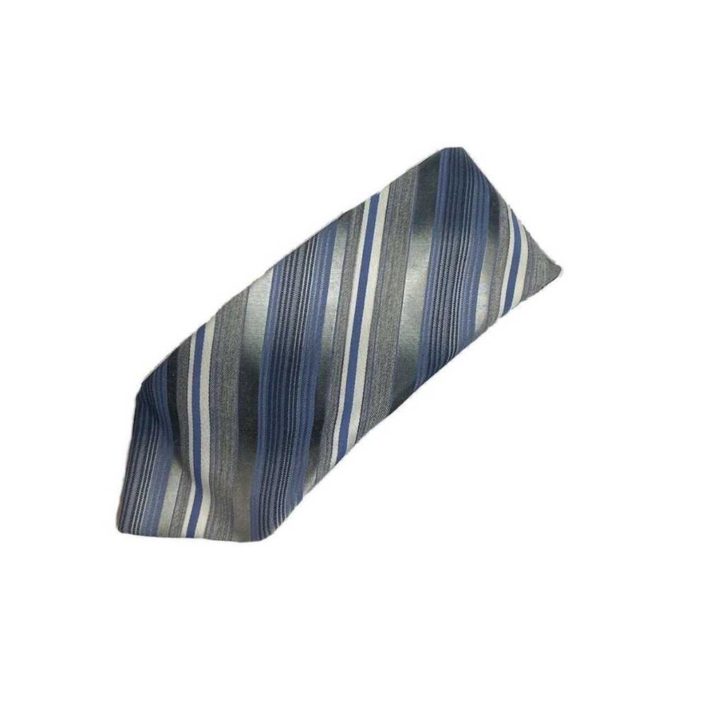 1960's Vintage Wembley Men’s Necktie Tie Blue,Whi… - image 1
