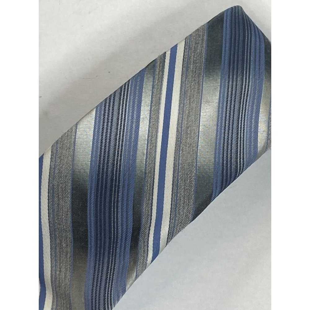 1960's Vintage Wembley Men’s Necktie Tie Blue,Whi… - image 2