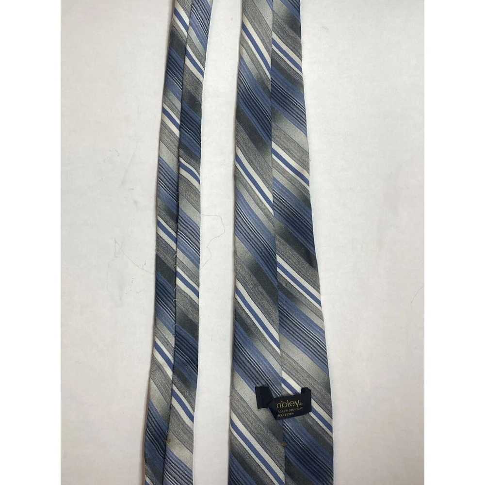 1960's Vintage Wembley Men’s Necktie Tie Blue,Whi… - image 6