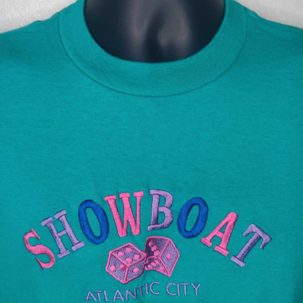 VTG 80s 90s Showboat Atlantic City Medium T-shirt… - image 2