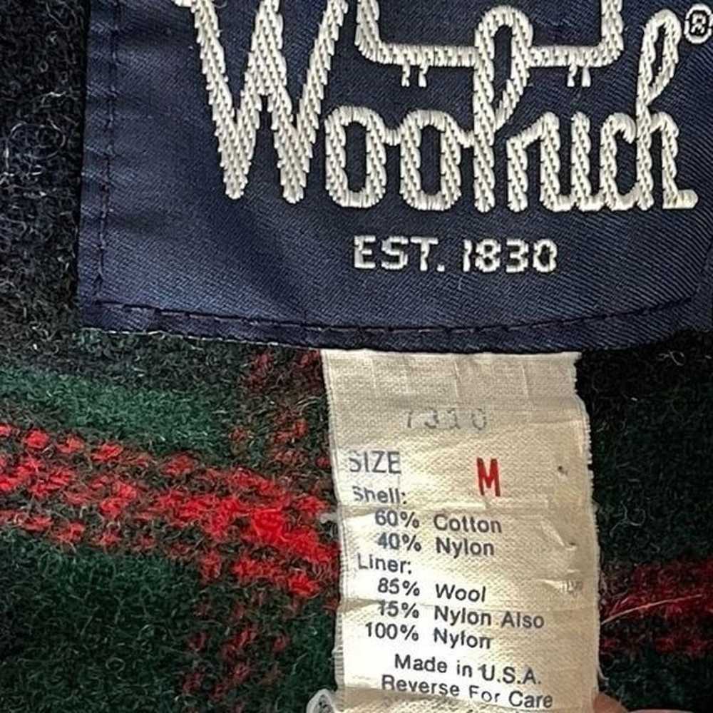 Vintage Woolrich Wool Flannel Lined Field Coat Me… - image 8
