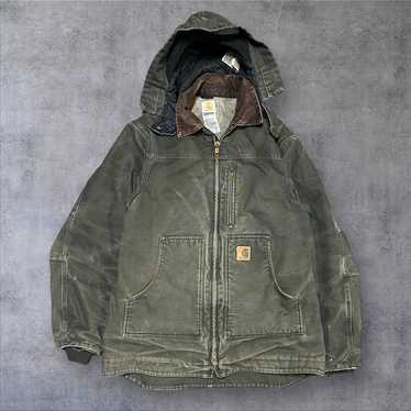Vintage carhartt sherpa lined chore jacket - image 1