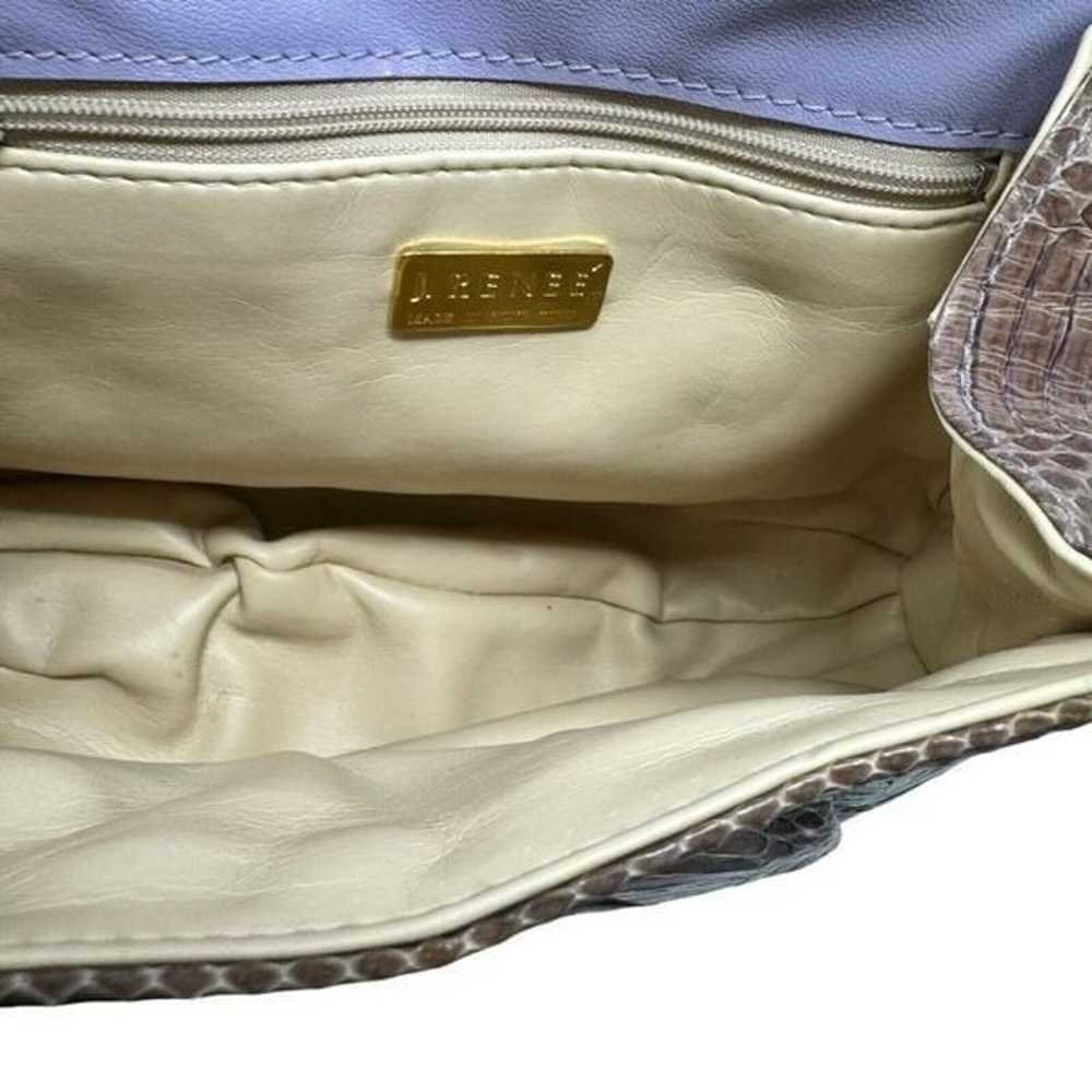 Vintage J Renee Genuine Snake Clutch Handbag Purs… - image 12