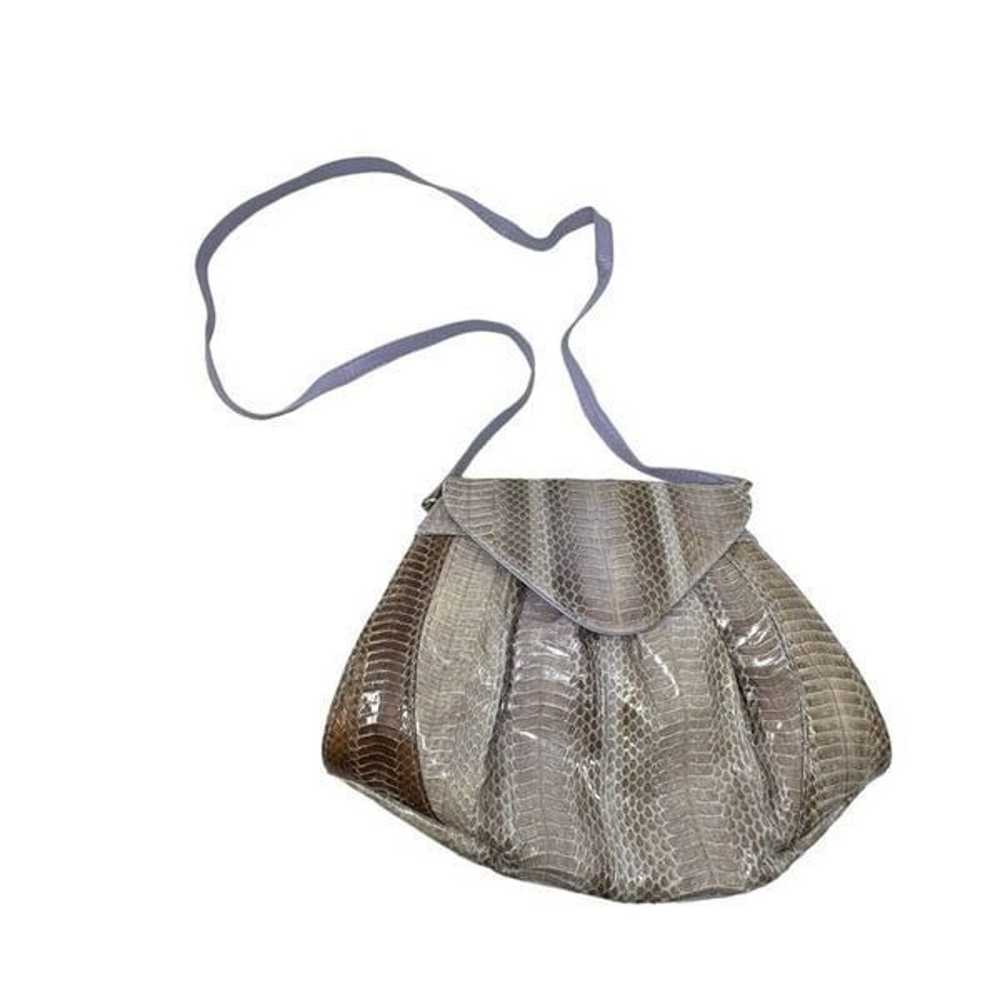 Vintage J Renee Genuine Snake Clutch Handbag Purs… - image 2