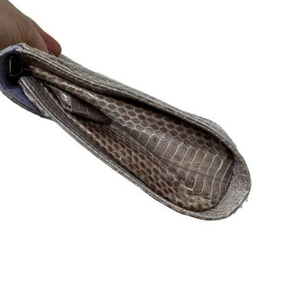 Vintage J Renee Genuine Snake Clutch Handbag Purs… - image 8