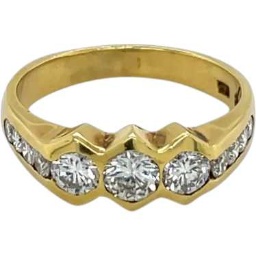 18K Yellow Gold Diamond Band