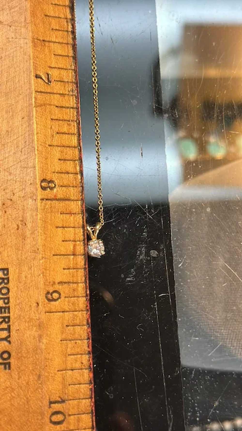 18k and 14k Diamond Pendant - image 2