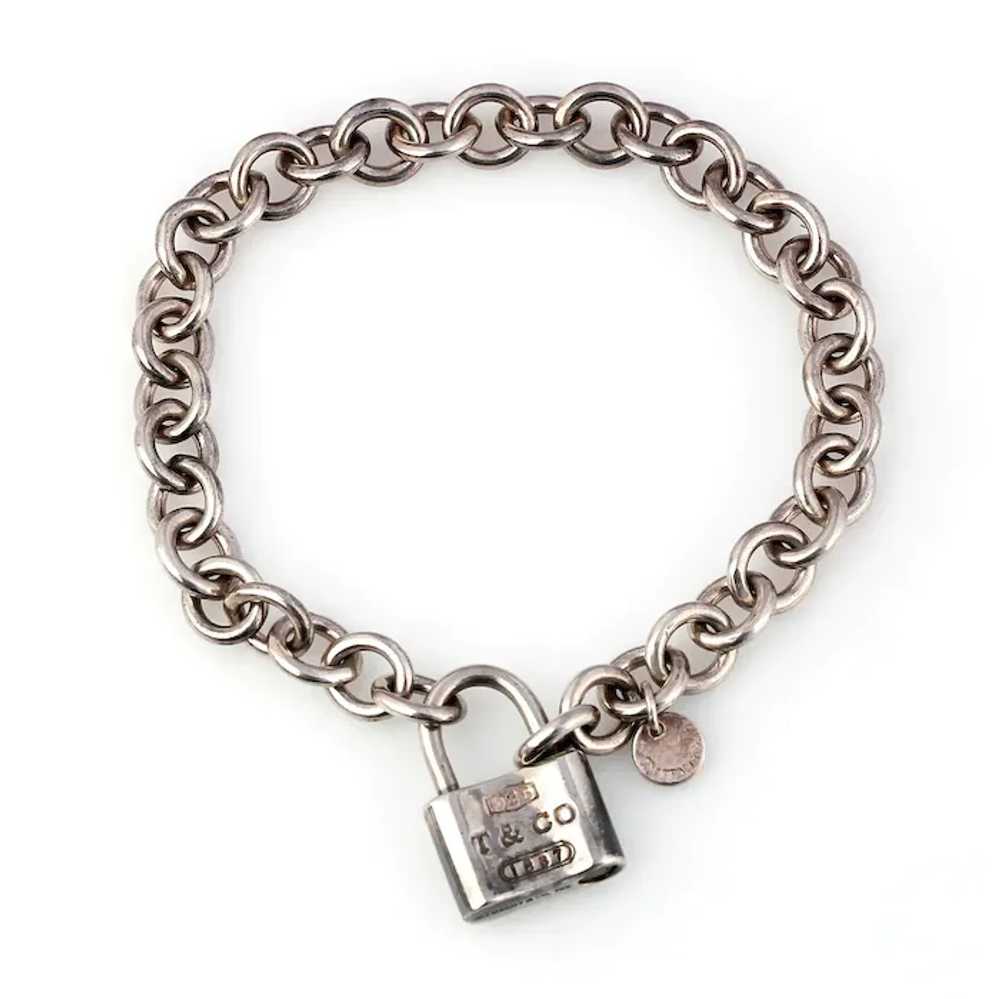 Tiffany & Co. 1837 Padlock Bracelet, Sterling Sil… - image 2