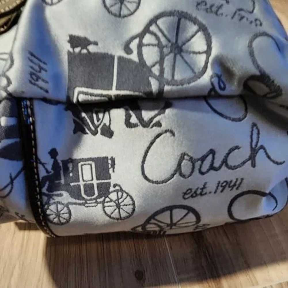 Like New Coach Horse & Carriage Satchel Tote Bag … - image 8