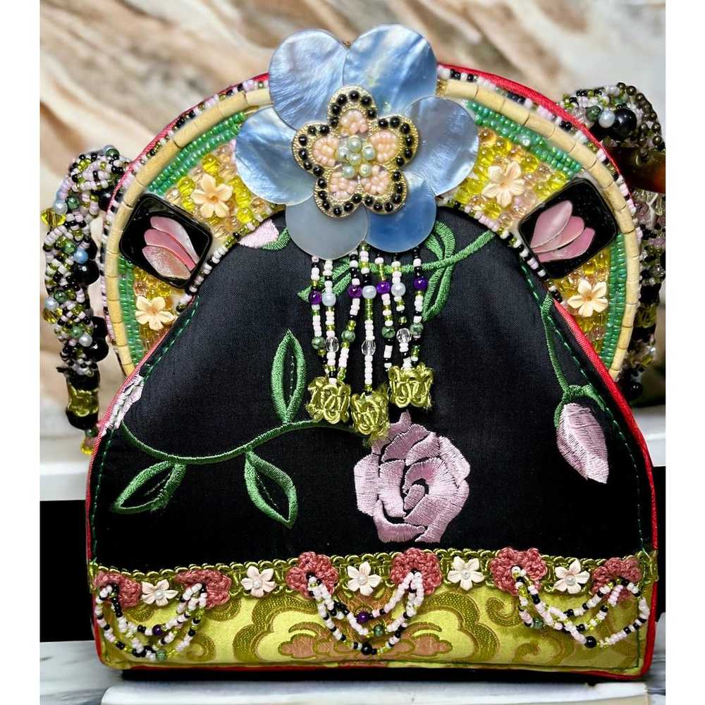 Vintage Mary Frances “Friendship Rose” Handbag - image 3