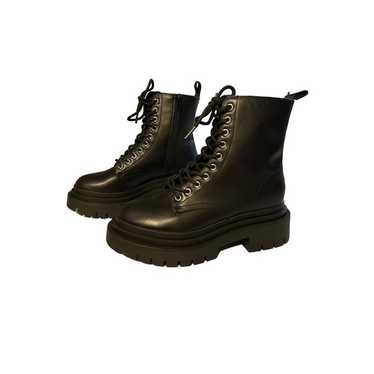 Madden Girl G Marie Black Combat Boots NEW Lace Up