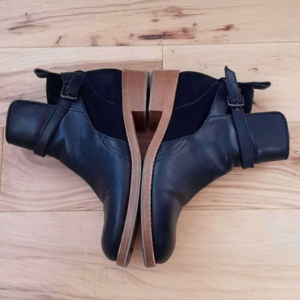 Acne Clover Black Leather Boots 40 - image 3