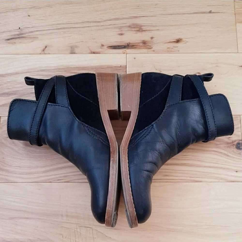 Acne Clover Black Leather Boots 40 - image 4
