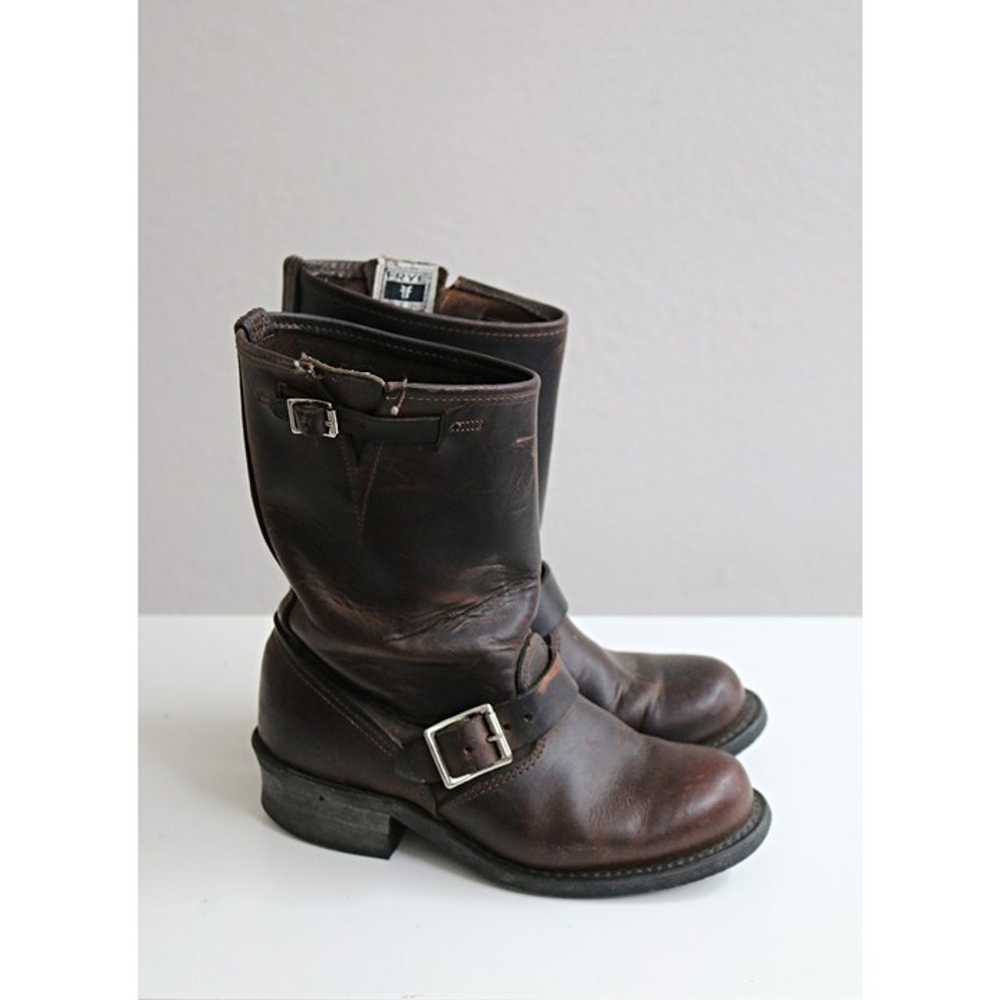 1980's Vintage Frye Leather Engineer Boots // Wom… - image 5