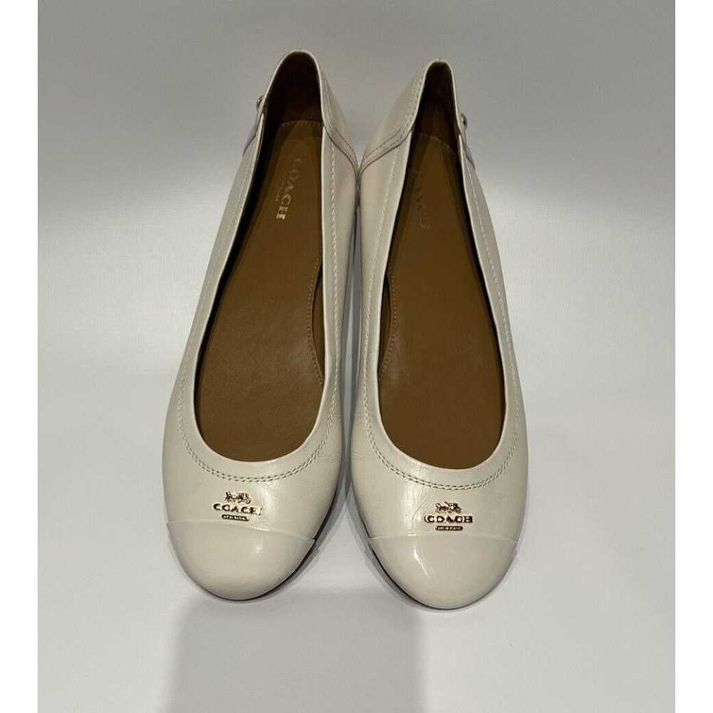 Coach Womens 8 Chelsea Off White Leather Cap Toe … - image 6
